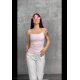 Alda Pembe İp Askılı Kısa Crop
