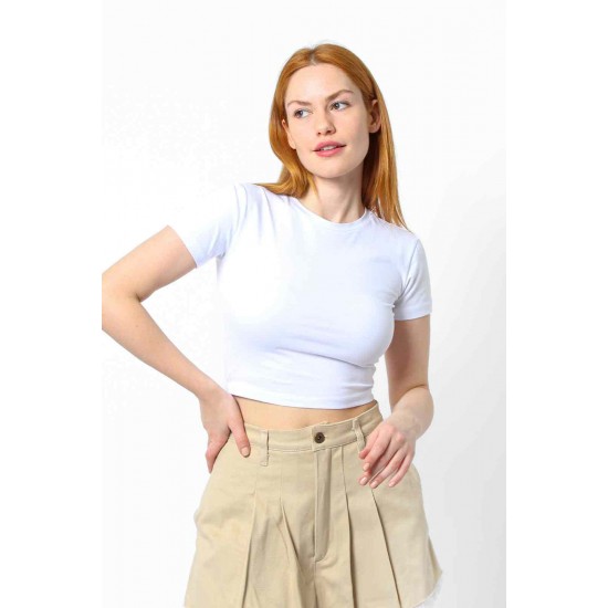 Streç Crop T-shirt