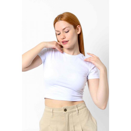 Streç Crop T-shirt