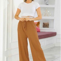 Beli Lastikli Geniş Paça Pantolon