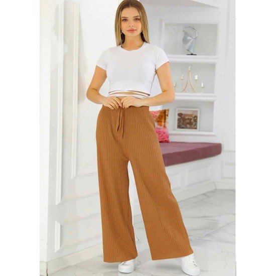 Beli Lastikli Geniş Paça Pantolon