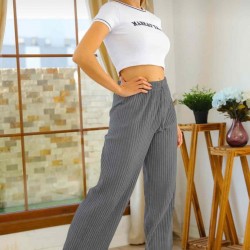 Beli Lastikli Geniş Paça Pantolon